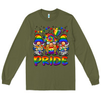 Army Green pride gnome Long Sleeve Tee - BarkalooDesign