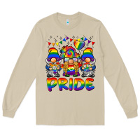 Mushroom pride gnome Long Sleeve Tee - BarkalooDesign