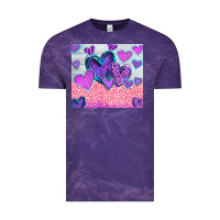 Cloud Purple love Vintage Tee - CowhideDigitalArt