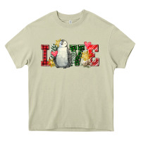 Mossy christmas penguin love Heavy Core Tee - FaDigitalArtStudio