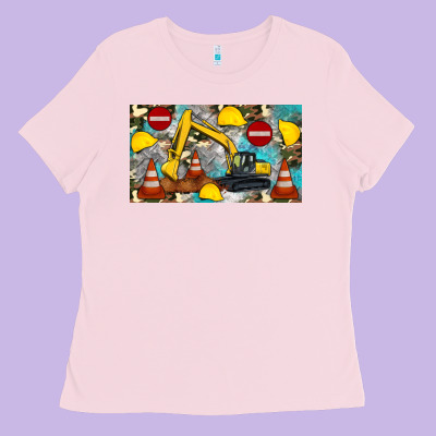 Excavator Sippy Ladies Tee Designed By Artiststas