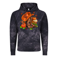 Cloud Black fall pumpkins  cowgirl  and roses Vintage Hoodie - AdoDesignShop