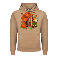 Vintage Coffee fall pumpkins  cowgirl  and roses Vintage Hoodie - AdoDesignShop
