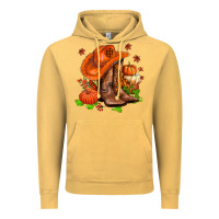 Vintage Mustard fall pumpkins  cowgirl  and roses Vintage Hoodie - AdoDesignShop