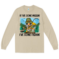 Mushroom if i've gone missin' i've gone fishin' Long Sleeve Tee - BarkalooDesign
