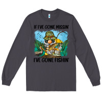 Smoke if i've gone missin' i've gone fishin' Long Sleeve Tee - BarkalooDesign