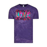 Cloud Purple Love Valentine Vintage Tee - CowhideDigitalArt