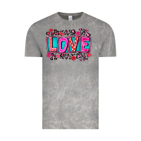 Cloud Rock Love Valentine Vintage Tee - CowhideDigitalArt