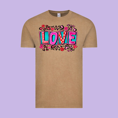 Love Valentine Vintage Tee Designed By Cowhidedigitalart