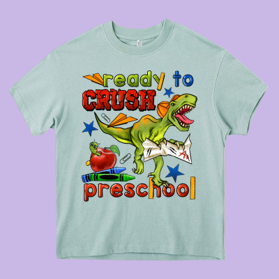 Ready To Crush Preschool Heavy Core Tee Designed By Bundleandbundleshop