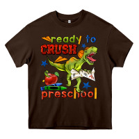 Chocolate Brown ready to crush preschool Heavy Core Tee - BundleAndBundleShop