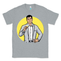 Heather Grey sterling archer Classic Tee - DesigneFamous