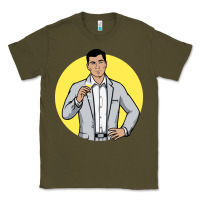 Army Green sterling archer Classic Tee - DesigneFamous