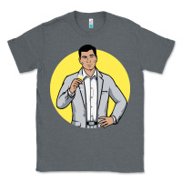 Charcoal Heather sterling archer Classic Tee - DesigneFamous