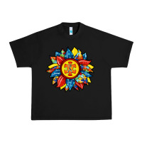 Black autism sunflower Urban Heavy Tee - RacoonDesign