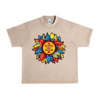 French Oak autism sunflower Urban Heavy Tee - RacoonDesign