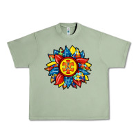 Oil Green autism sunflower Urban Heavy Tee - RacoonDesign