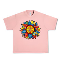 Salmon autism sunflower Urban Heavy Tee - RacoonDesign