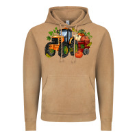 Vintage Camel fall tractor with pumpkin Vintage Hoodie - AdoDesignShop