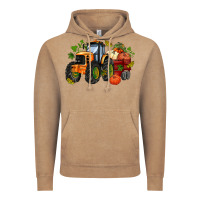 Vintage Coffee fall tractor with pumpkin Vintage Hoodie - AdoDesignShop