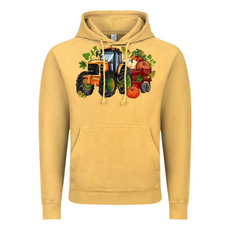Fall Tractor With Pumpkin Vintage Hoodie by AdoDesignShop | Teevron