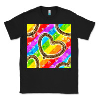 Black Pride lgbtq leopard heart balloons pattern Classic Tee - BundleAndBundleShop