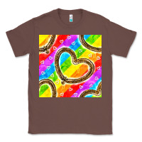 Chestnut Pride lgbtq leopard heart balloons pattern Classic Tee - BundleAndBundleShop