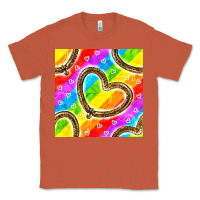 Copper Pride lgbtq leopard heart balloons pattern Classic Tee - BundleAndBundleShop