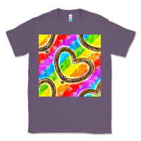 Lavender Pride lgbtq leopard heart balloons pattern Classic Tee - BundleAndBundleShop