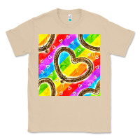 Mushroom Pride lgbtq leopard heart balloons pattern Classic Tee - BundleAndBundleShop