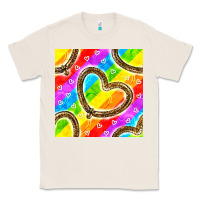 Natural Pride lgbtq leopard heart balloons pattern Classic Tee - BundleAndBundleShop