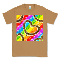 Toasted Coconut Pride lgbtq leopard heart balloons pattern Classic Tee - BundleAndBundleShop