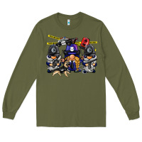 Army Green police gnome Long Sleeve Tee - BarkalooDesign