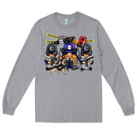 Heather Grey police gnome Long Sleeve Tee - BarkalooDesign