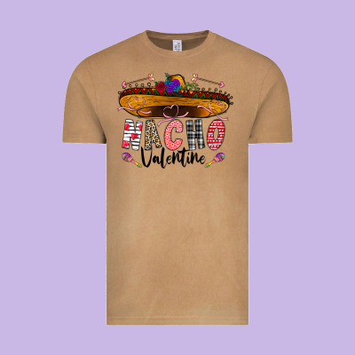 Festive Sombrero And Nacho Art Vintage Tee Designed By Cowhidedigitalart