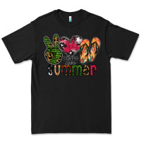 Black peace love summer Premium Tee - CowhideDigitalArt