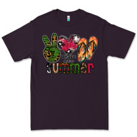 Plum peace love summer Premium Tee - CowhideDigitalArt