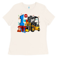 Bone forklift birthday one Ladies Tee - Artiststas