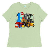 Matcha forklift birthday one Ladies Tee - Artiststas