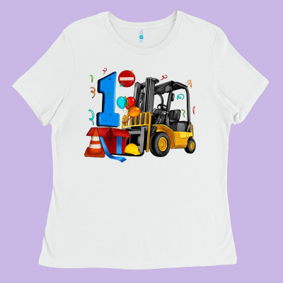 Forklift Birthday One Ladies Tee Designed By Artiststas