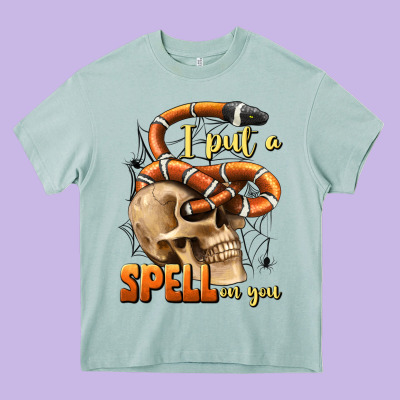 I Put A Spell On You Heavy Core Tee Designed By Bundleandbundleshop