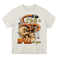Cream i put a spell on you Heavy Core Tee - BundleAndBundleShop