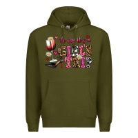 Army Green oh sip its a girls trip Premium Hoodie - AdoDesignShop