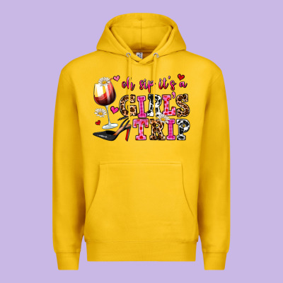 Oh Sip Its A Girls Trip Premium Hoodie Designed By Adodesignshop