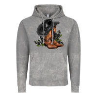 Cloud Rock black cowgirl  and roses Vintage Hoodie - AdoDesignShop