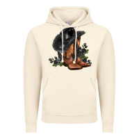 Vintage Artic black cowgirl  and roses Vintage Hoodie - AdoDesignShop