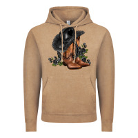 Vintage Coffee black cowgirl  and roses Vintage Hoodie - AdoDesignShop