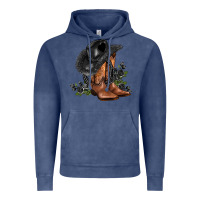 Vintage Denim black cowgirl  and roses Vintage Hoodie - AdoDesignShop