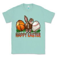 Seafoam Happy Easter Sports Classic Tee - BundleAndBundleShop