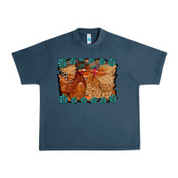 Midnight Navy chicken western Urban Heavy Tee - RacoonDesign
